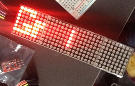 Basic Display On Arduino with 8X32 LED Matrix 的图像结果