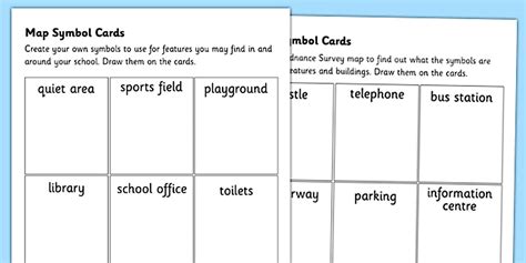 Map Symbol Worksheet - Geography Resource - Twinkl