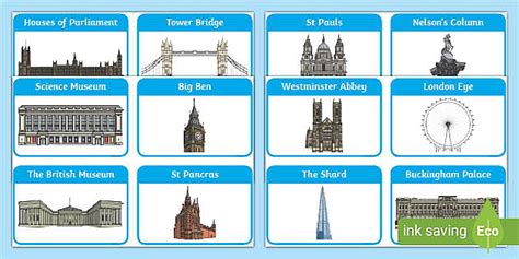 London Landmark Cards (teacher made) - Twinkl