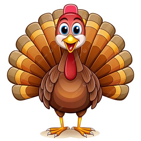 Happy Thanksgiving Turkey Clip Art Illustration, Cartoon Turkey ...