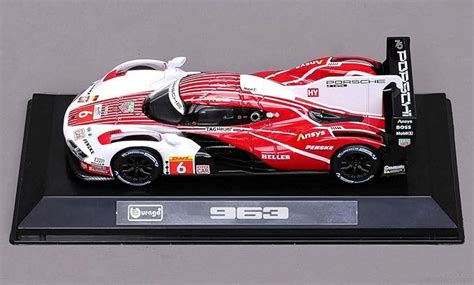 Bburago - 1/43 Scale Model Compatible with Porsche 963 Replica 9RD 4.6L ...