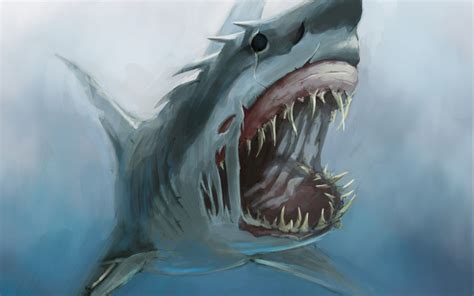 Demon Shark Drawing