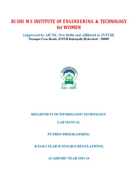 Image result for Python Program Lab Manual