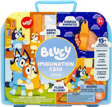 Horizon Group USA Bluey Imagination Case, 15 Games & Activities, India ...