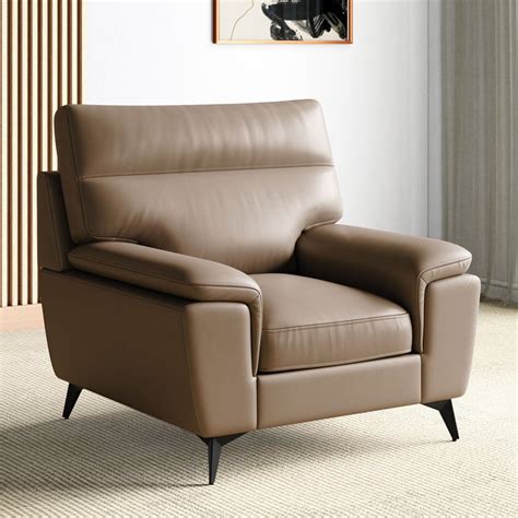 Buy Aprilla NXT Half Leather 1-Seater Sofa - Customized Furniture from ...