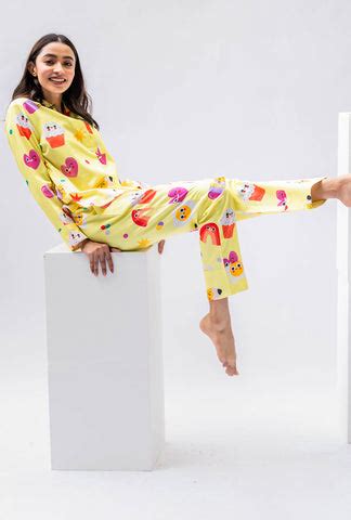 Yellow Love Pyjama Set – House of Dreams