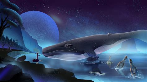 孤独的鲸之歌|插画|插画习作|Rimi日米 - 临摹作品 - 站酷 (ZCOOL)