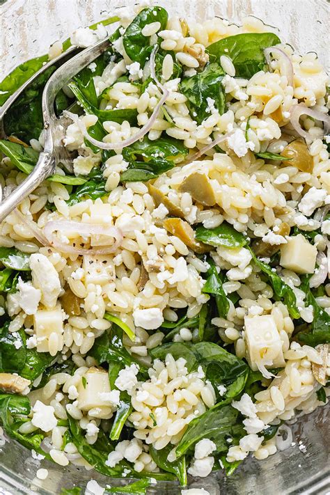 Spinach Orzo Salad Recipe – Orzo Pasta Salad Recipe — Eatwell101