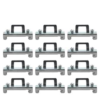 JCBIZ 12pcs Single Fixed Open Rail Terminal Railroader Retainer Sheet ...