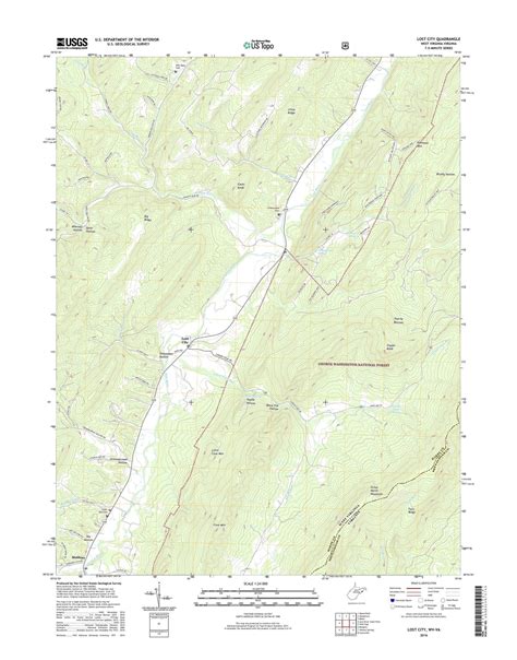 Lost City West Virginia US Topo Map – MyTopo Map Store