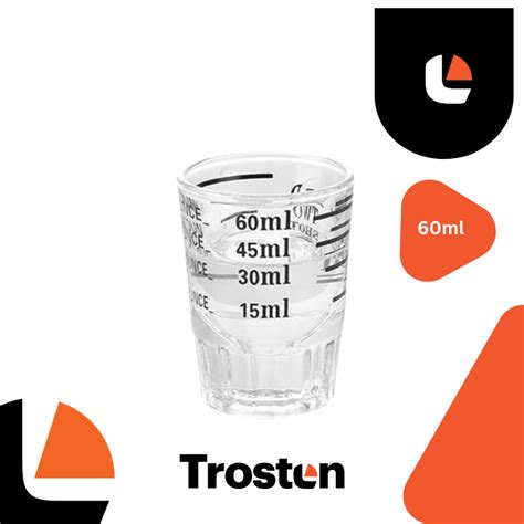 Jual Trosten Espresso Shot Glass - Gelas Ukur Kopi Kaca 30ml 45ml 60ml ...