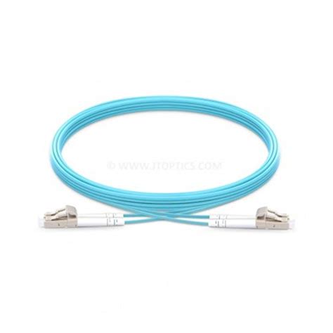 JT Lc Lc MM Multimode Om3 Duplex Patch Cord OFNP Plenum 2mm Aqua Color ...