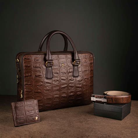 Great Dane | Genuine Leather | Laptop Bag, Wallet & Belt Combo Set for