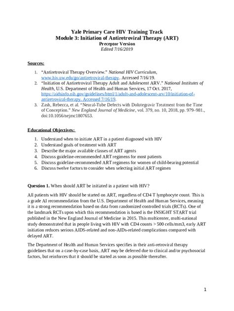 Goals and Objectives - Yale School of Medicine - medicine yale Doc ...