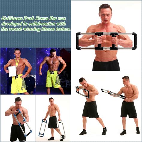 Buy GOFITNESS Push Down Bar Machine - Chest Expander at Home Workout ...