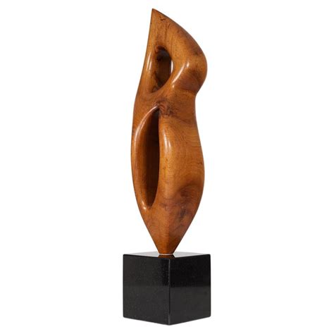 Danish Abstract Wood Carved Sculpture at 1stDibs
