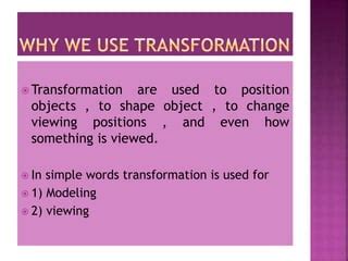 Image result for 3D Transformation in Computer Graphics Examples