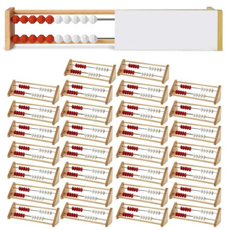 Buy hand2mind 20 Bead Wooden Rekenrek Classroom Set, Abacus for Kids ...
