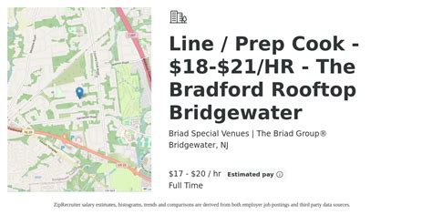 Briad Special Venues | The Briad Group Line Prep Cook Hr The Bradford ...