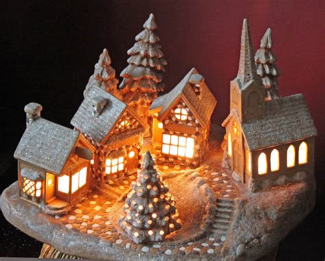 Vintage Christmas Village Decorations at Christy Nathan blog