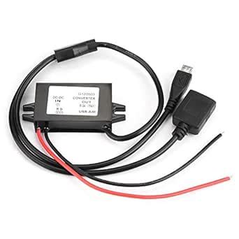 DC DC Converter Step Down Module 12V to 5V 3A 15W Mini USB-A/M Output ...