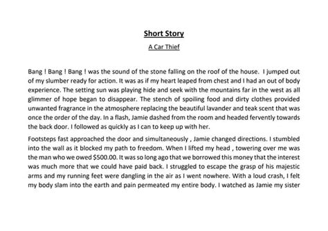 Image result for Short Story Examples with Author