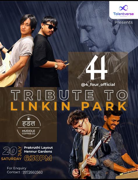 Linkin Park Tribute, Huddle Coffee Co., Bangalore, 20 July 2024 | AllEvents