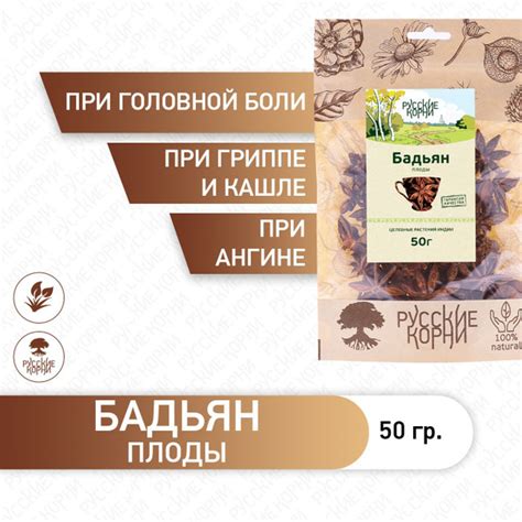 Бадьян Плоды Русские корни 50 г - купить с доставкой по выгодным ценам ...