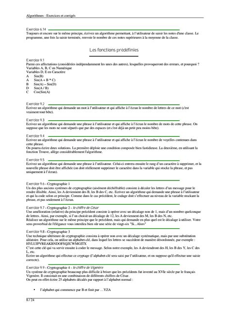 Image result for Algorithme Informatique Exercices Corriges