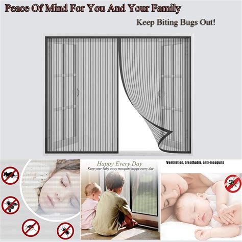 Buy Magnetic Window Screen, Window Fly Screen with Tape and Closing ...