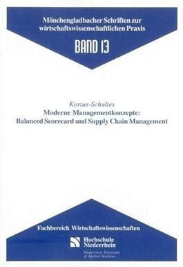 Amazon.in: Buy Moderne Managementkonzepte: Balanced Scorecard und ...