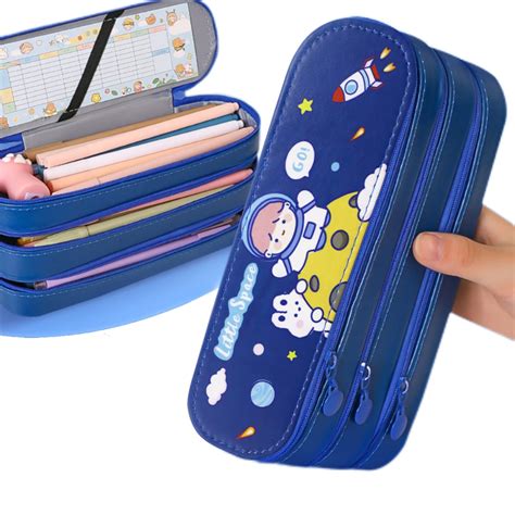 Buy HASTHIP® Pencil Case for Girls, 3 Layers Large Capacity Pencil ...