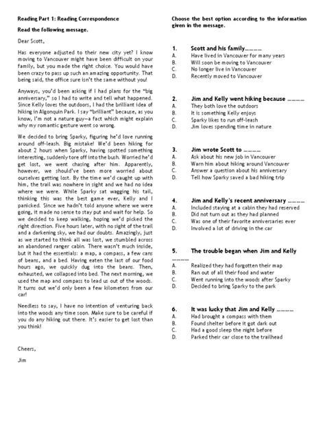 Image result for CELPIP Reading Sample Questions