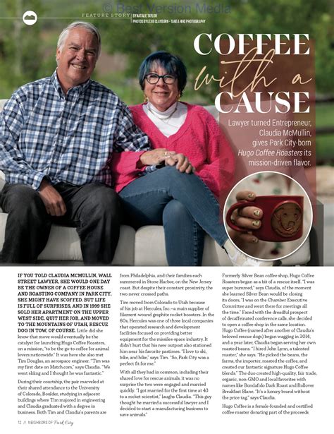 Cover Story in Neighbors of Park City Magazine - neighbors of park city magazine