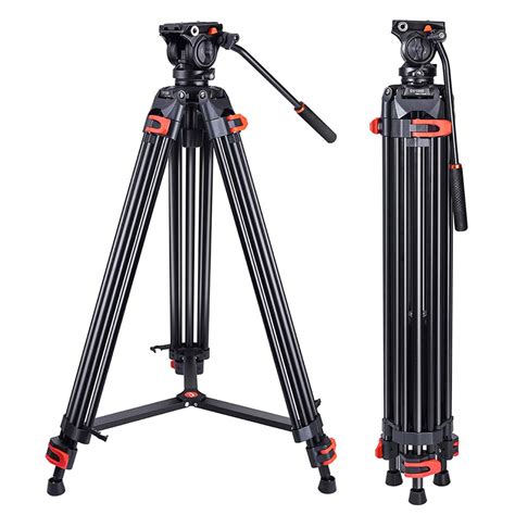 Buy Coman Professional Video Tripod Heavy Duty DV1000 Aluminium Twin ...