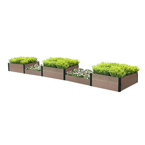 EverBloom 16 ft x 3 ft Wood Plastic Composite Raised Garden Bed | Wayfair