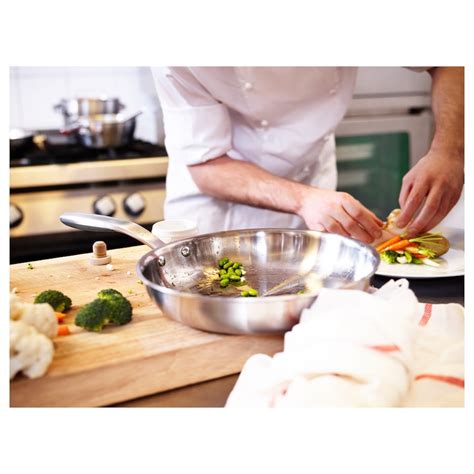 SENSUELL frying pan, stainless steel/grey, 28 cm (11") - IKEA