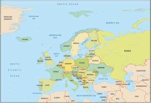 Europe Geographical Map 的图像结果