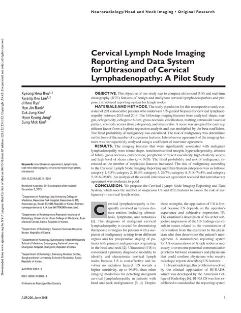 AJR - these strengths, the application of US is lim- ited because US ...
