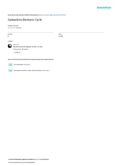 Samuelson Business Cycle - See discussions, stats, and author profiles ...