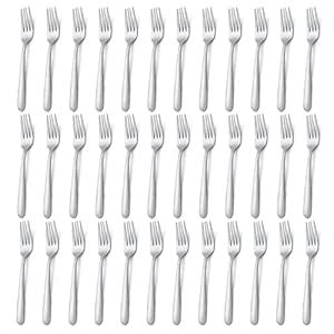 Buy 36 Pieces Dinner Forks Set (8 inch), Pleafind Forks Silverware ...