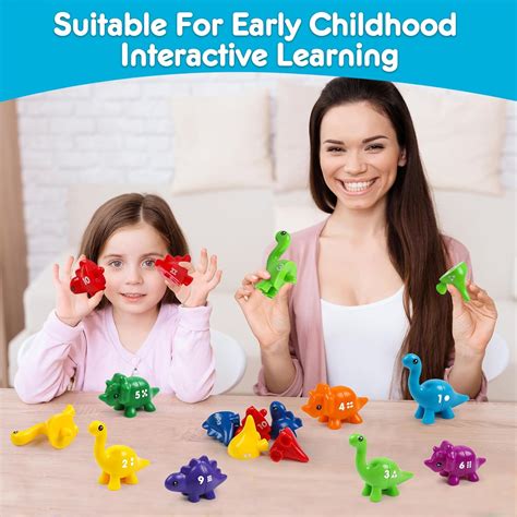 NAODONGLI Matching Number Dinosaur Fine Motor Toys, India | Ubuy