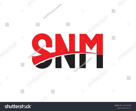 Snm Letter Initial Logo Design Vector Stock Vector (Royalty Free ...