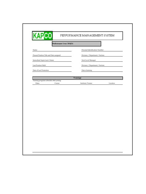 Performance Management System Template 的图像结果