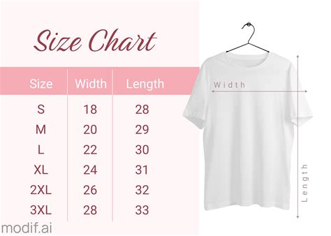 How To Create a Size Chart for Clothing (+14 Size Chart Templates)