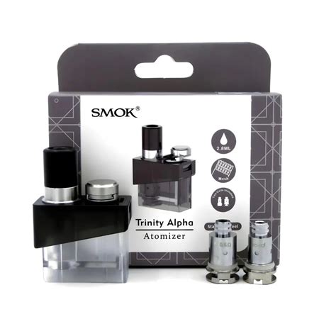 Smok Trinity Alpha Replacement Atomizer 2.8ml Black – Vape Mash India