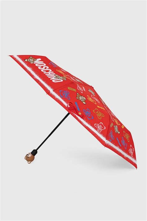 Moschino Parasol kolor czerwony 8033 | Answear.com