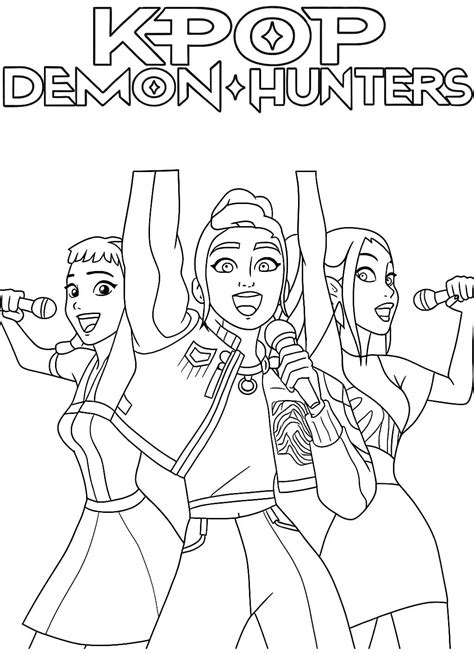 Kpop Demon Hunters coloring pages - ColoringLib