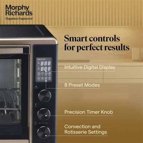 Morphy Richards 52-Litre Oven Toaster Grill OTG 52RCD Digi, BLACK Price ...
