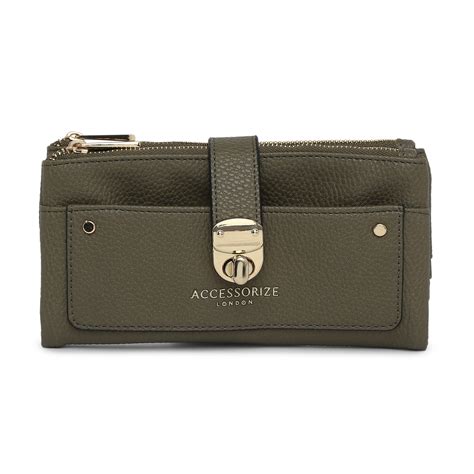 Buy Grey Freya Push Lock Wallet Online - Accessorize India
